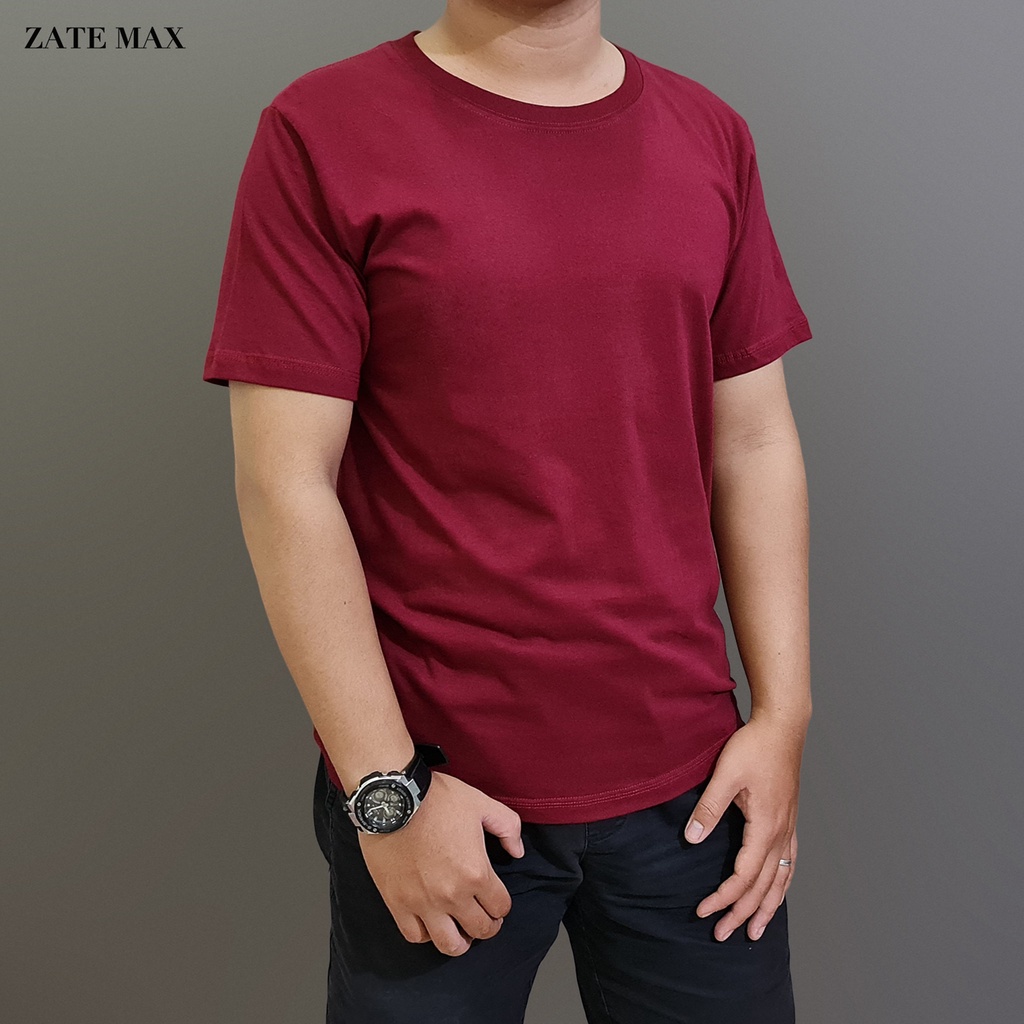 KAOS POLOS PRIA WANITA | KAOS COTTON COMBED 30S PREMIUM | KAOS MERAH MAROON POLOS | KAOS POLOS