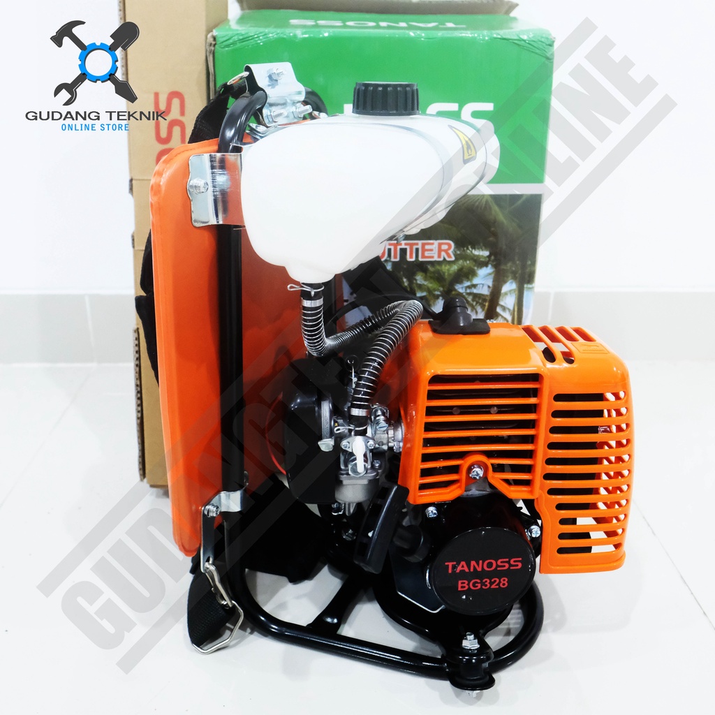 Mesin Potong Rumput 328 2Tak TANOSS / Mesin Pemotong Rumput Padi 2 Tak Gendong - Portable Brush Cutter PADDY REAPER