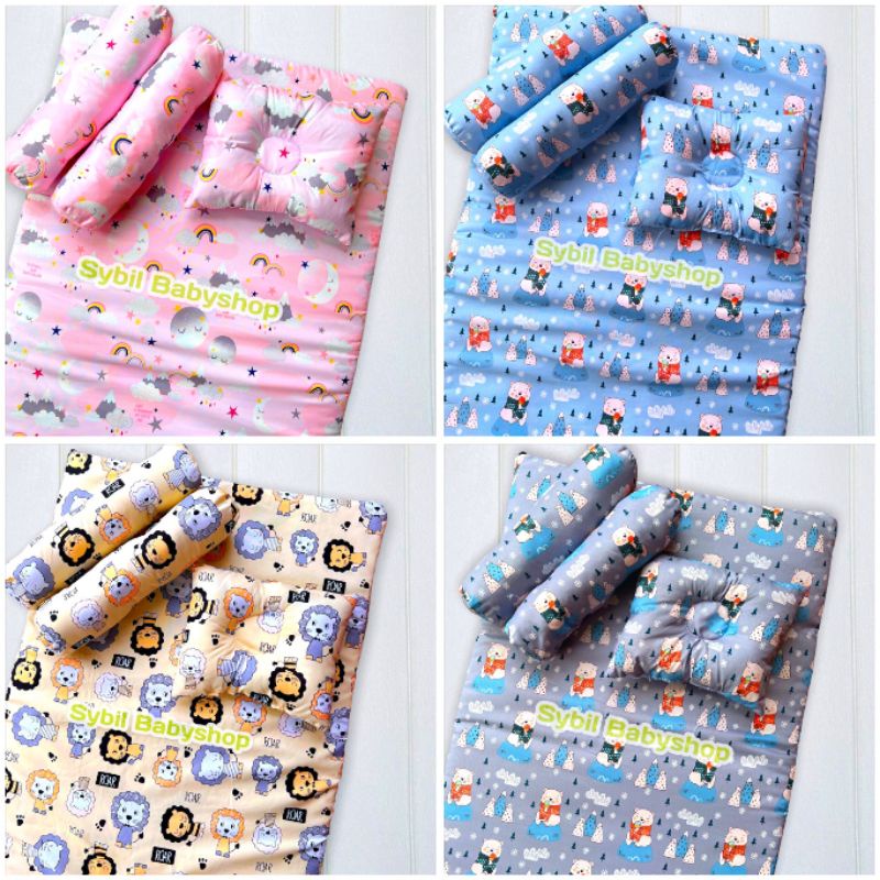 PROMO! Big Size Matras Kasur Bayi Set Bantal Guling Kekinian Viral Murah