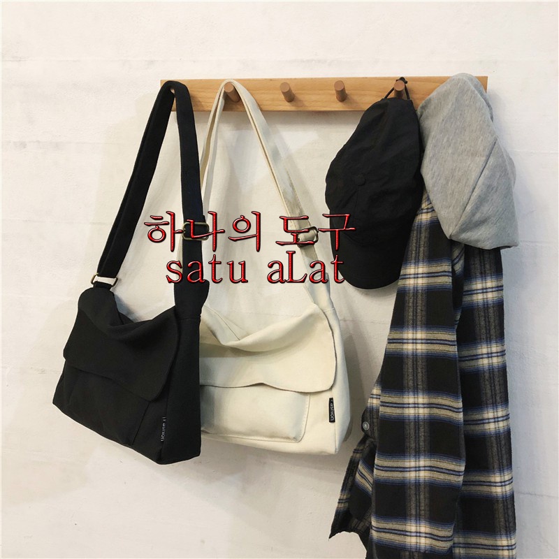 SATU ALAT Tas Selempang SEIYA 100% Canvas Premium Tebal Tas Kanvas