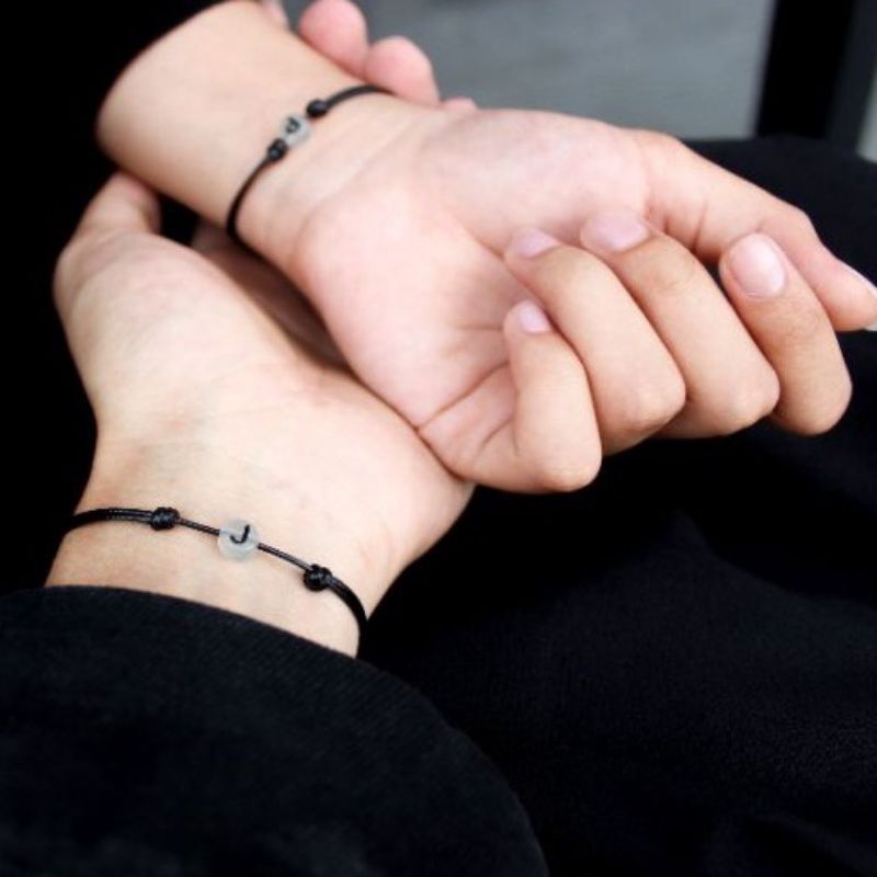COD [A-Z] GELANG INISIAL HURUF GLOW IN THE DARK / GELANG HURUF MENYALA