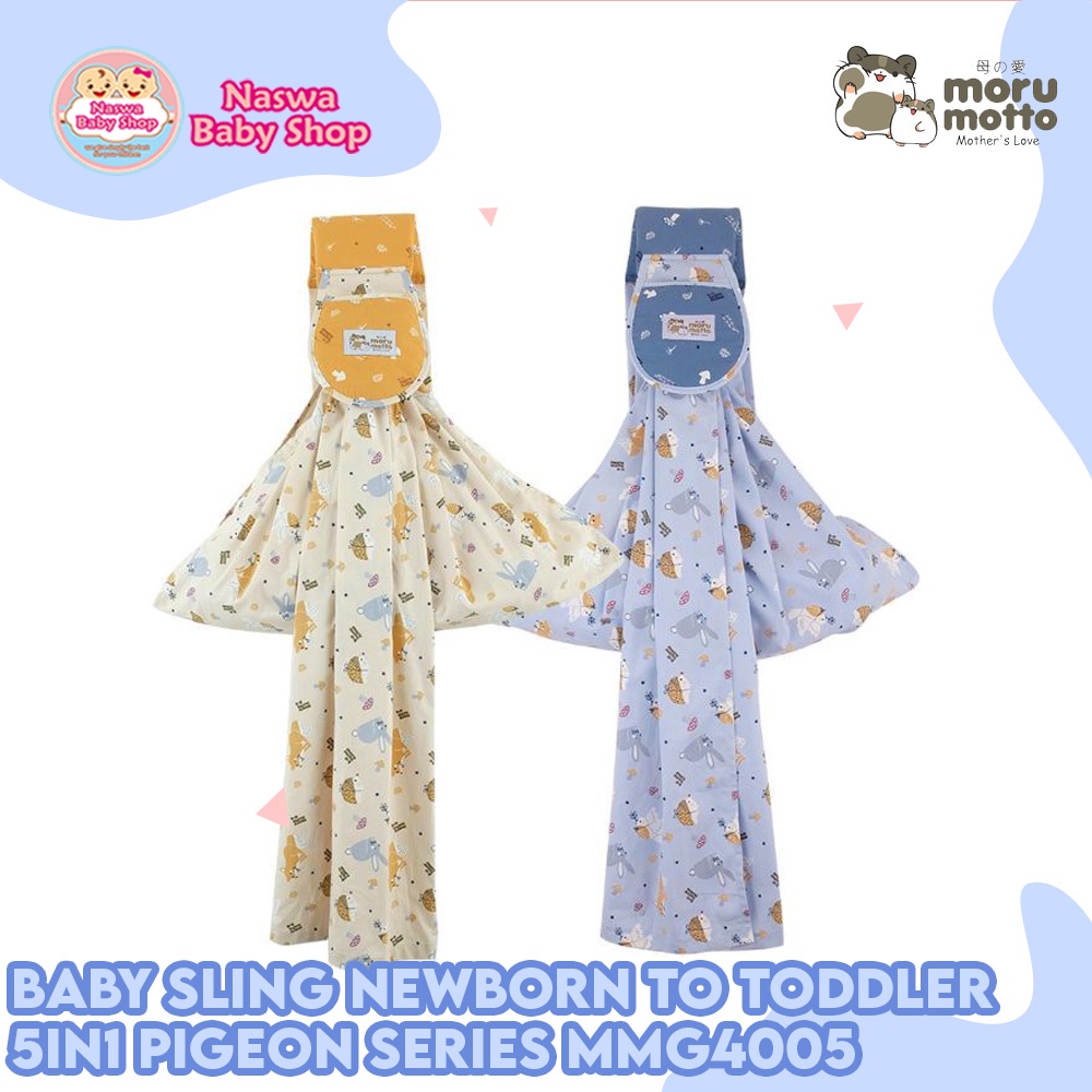 Moru Motto Sling Newborn To Toddler Gendongan Bayi 5in1 Pigeon Series MMB4005