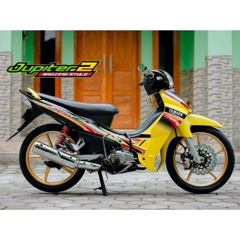 striping motor Yamaha Jupiter z 2004 kuning