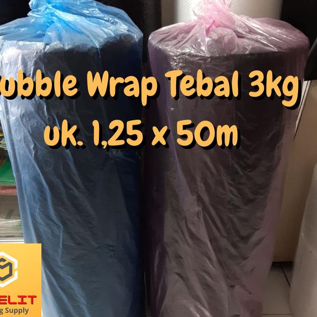 

BUBBLE WRAP ROLL 3KG HITAM KEMASAN PACKING