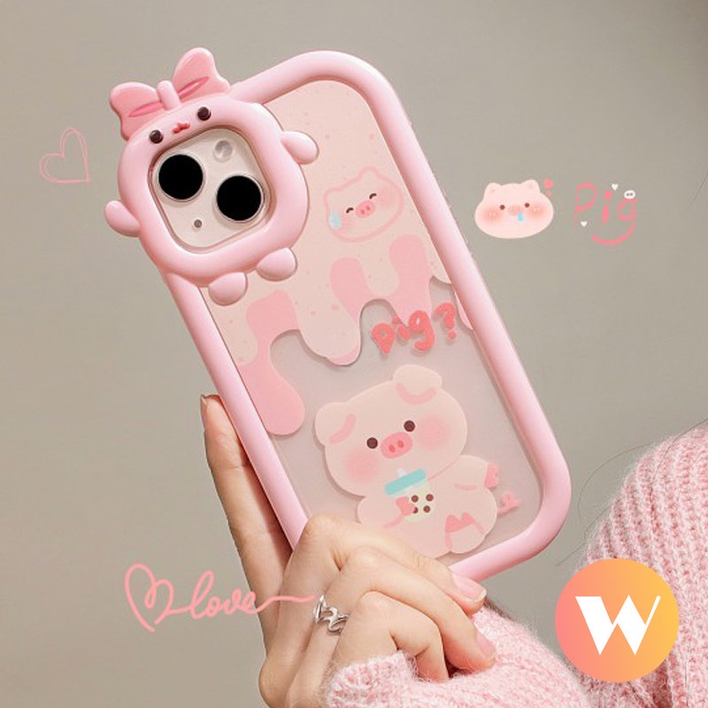 Soft Case Desain Kartun Milk Tea Babi 3D Untuk Realme C35 C15 C21 C25Y C2 C1 C3 C25s C17 5 6i 9i 5s 5 7i C11 C25 C30 C31