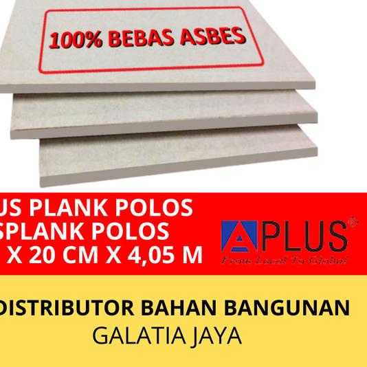 Aplus Plank - Lisplang - Lisplank Polos ukuran 8 mm x 20 cm x 4,05 M