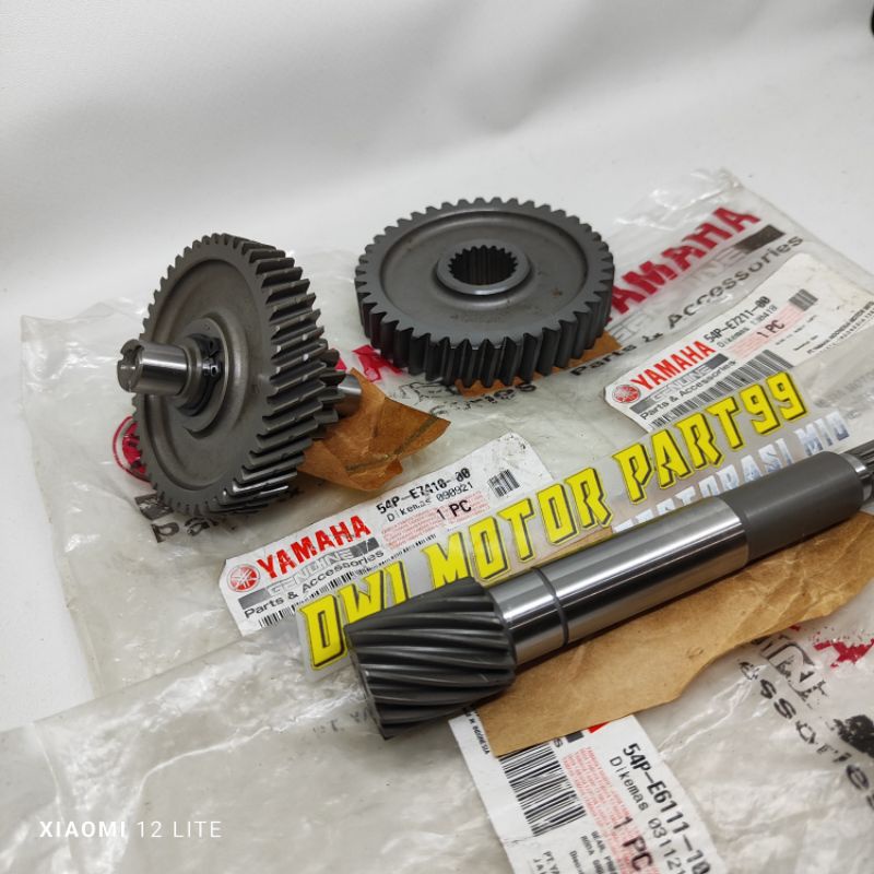 GIR GEAR RASIO SET 3 PCS MIO J MIO GT SOUL GT XRIDE 115 ORIGINAL YAMAHA