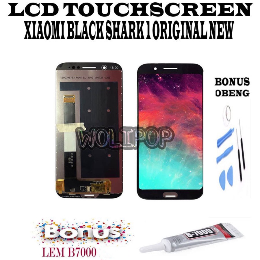 PAKET HEMAT BANYAK BONUS LCD TOUCHSCREEN XIAOMI BLACK SHARK 1 ORIGINAL NEW