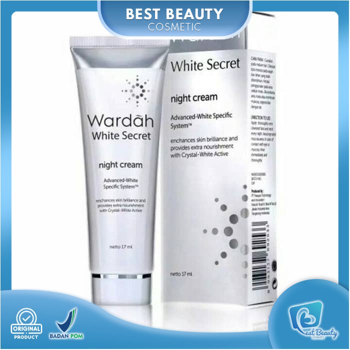 ★ BB ★ WARDAH White Secret Night Cream Tube 17 ml