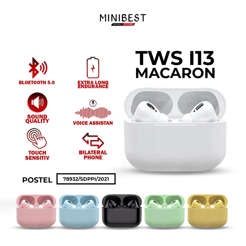 MINIBEST Macaron I13 Pro Bluetooth Earphone Wireless Headphones MB-555