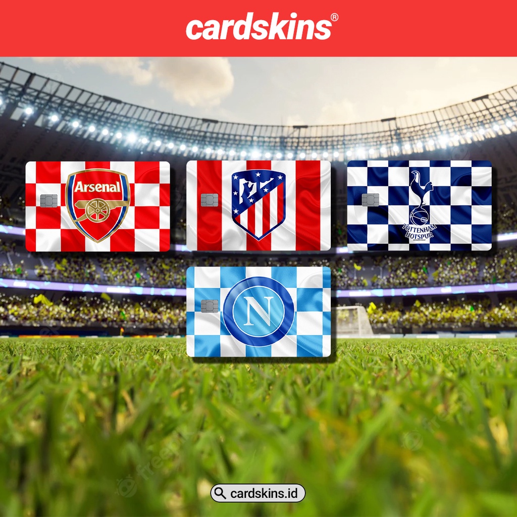 FOOTBALL CLUB SPECIAL HOLOGRAM | GARSKIN / STICKER KARTU ATM / SKIN KARTU ATM / DEBIT / CREDIT / EMONEY / FLAZZ | CARDSKINS