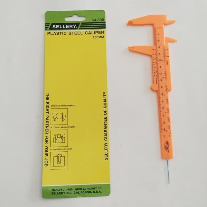 Jangka sorong plastik vernier caliper sihmat plastic steel Sellery