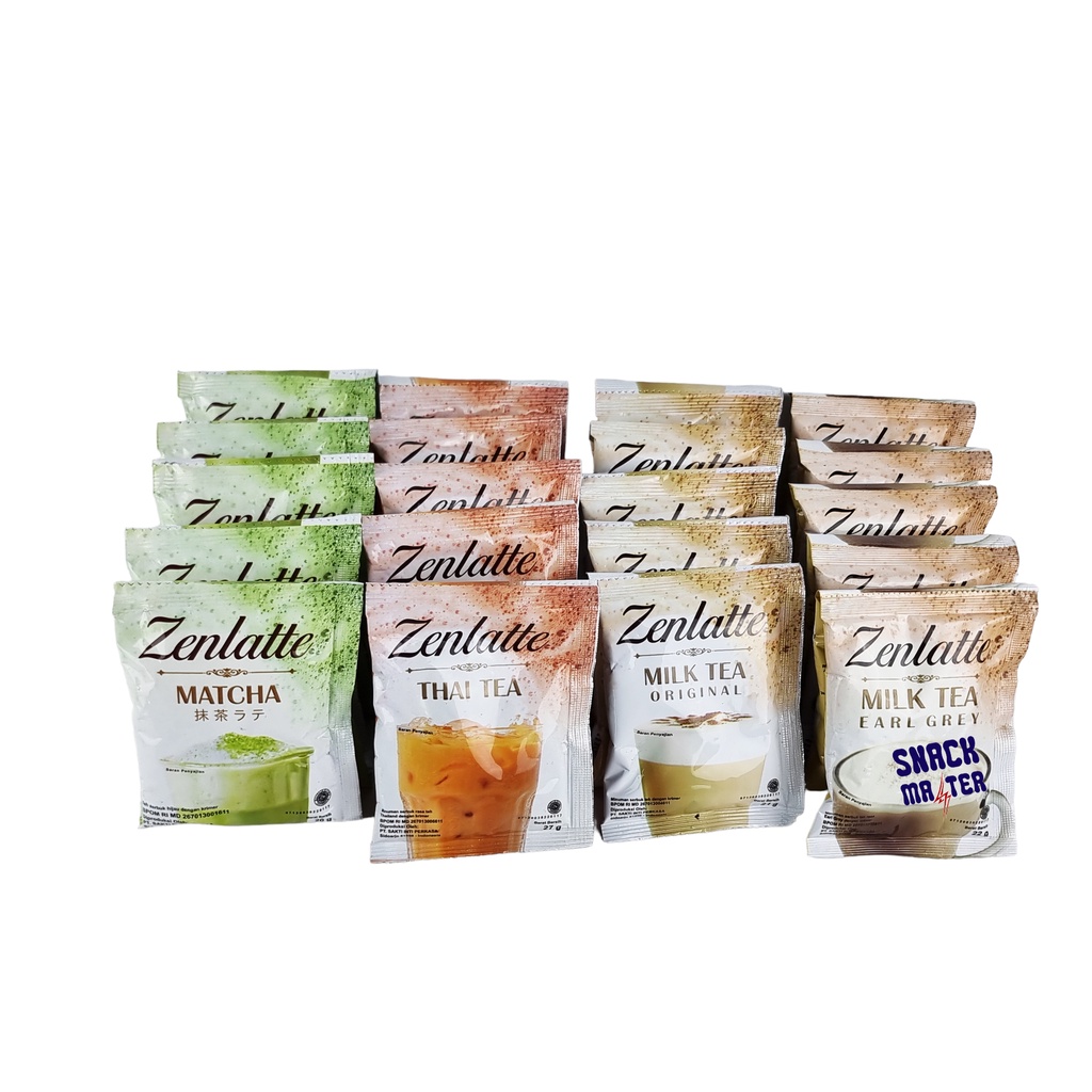 

Zenlatte Matcha, Thai Tea, Milk Tea Original, Earl Grey - Netto 10 pcs x 20 gr