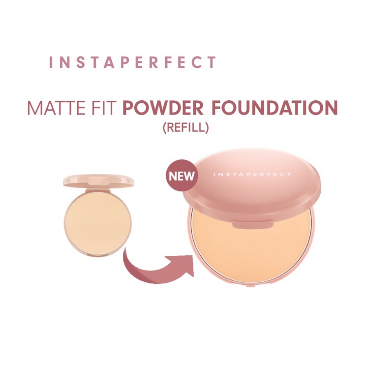 Wardah Instaperfect Matte Fit Powder Foundation - 13g (Full/Refill)