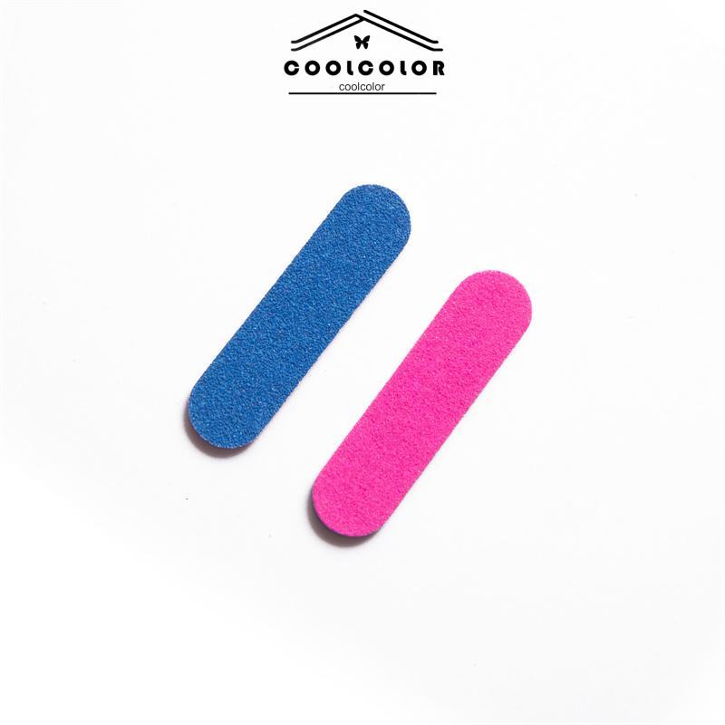 COD❤️Kikir kuku sekali pakai manikur mini scrub menggiling permukaan kuku alat manikur dua sisi strip pasir Nail Buffer Mini Sekali Pakai- cl