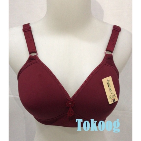 BH A5 / BH MODEL LINGCAO JUMBO JUPE CUP BESAR KAIT 3 ORIGINAL BRA BUSA TANPA KAWAT A 5 KAIT 2 size 34 36 38 40 42 44 46 fengyuer