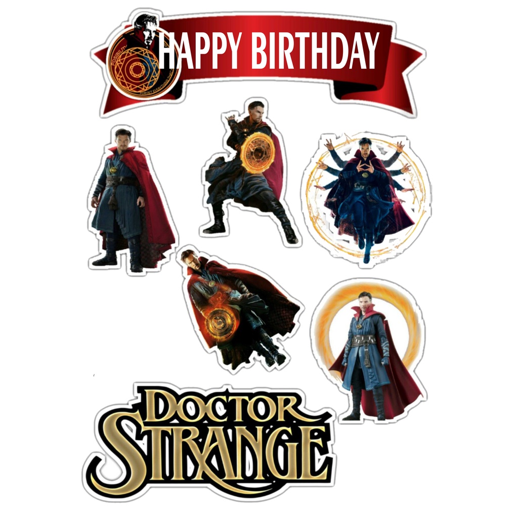 

TOPPER CAKE CUSTOM TOPPER ULANG TAHUN / HIASAN KUE CUSTOM DOCTOR STRANGE