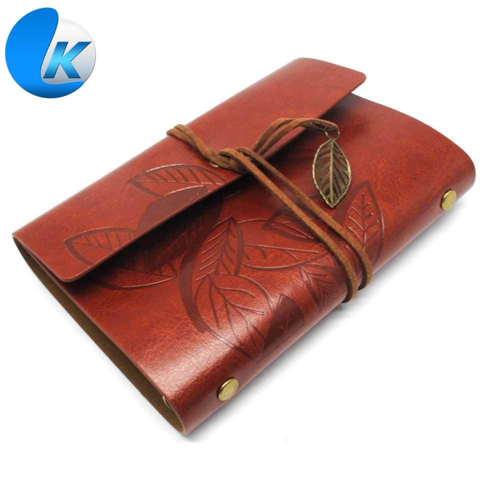 

PHANTACI Buku Catatan Binder Kulit Retro Leaf Kertas A6 - BSD666 [ Kafii ]