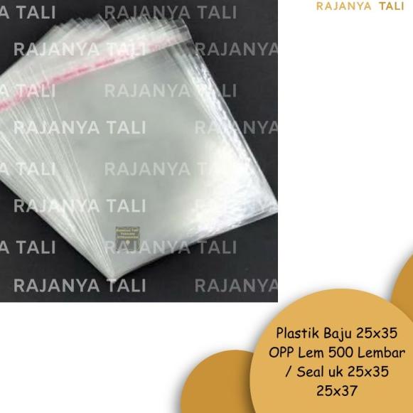 

Plastik Baju 25x35 OPP Lem 500 Lembar / Seal uk 25x35 25x37
