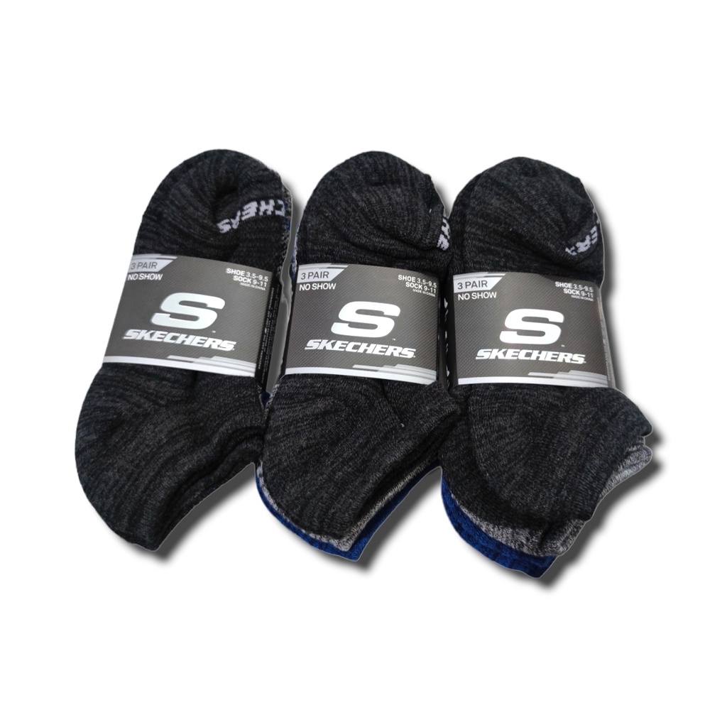 Kaos Kaki Skechers Uni 3Pk Non Terry No Show