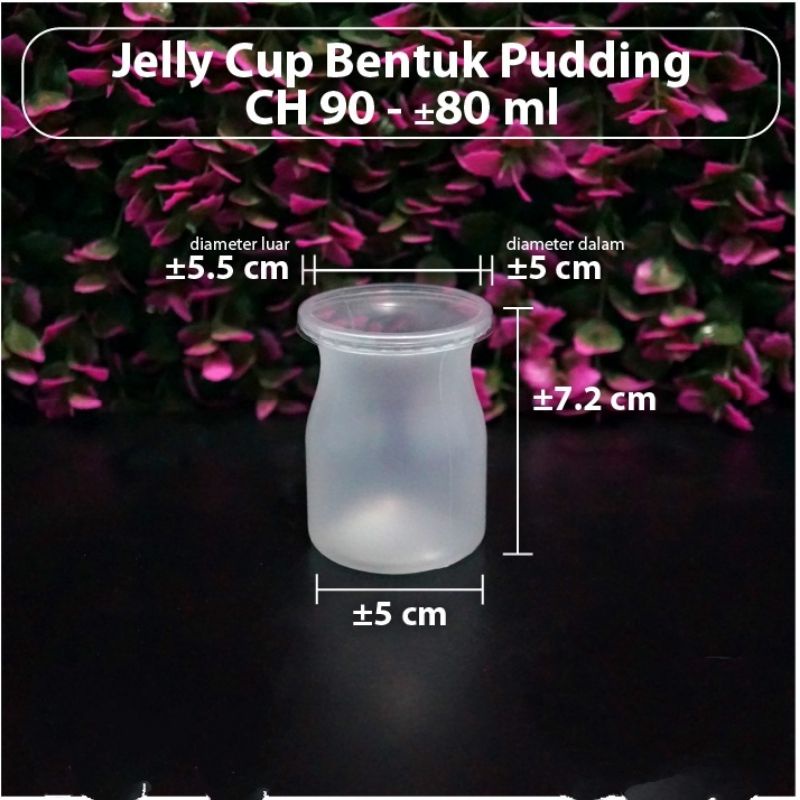 CUP PUDDING / JAR PUDING ISI 10 PCS -  BOTOL