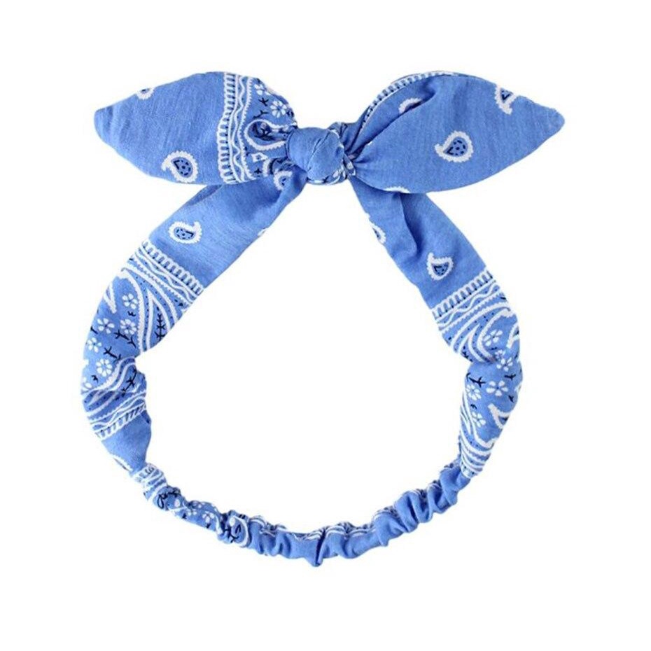 Bandana Scrunchie Headband Rambut Bando Kain Lentur Retro Vintage Dalika
