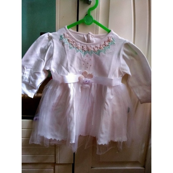 Preloved Baju Pesta Anak 1-2 Tahun Warna Putih