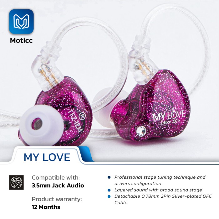 TFZ MY LOVE EDITION In Ear Monitor Earphone Detachable