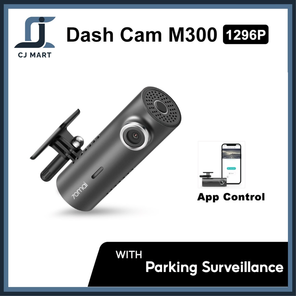 New!! 70mai Dash Cam M300 1296P FOV 140° Night Vision - M300