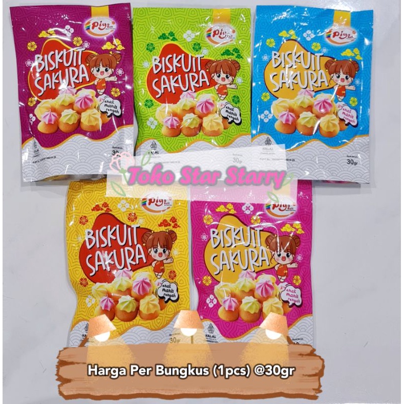 

[PER PCS] Biskuit Sakura 30gr isi 1pcs Snack Viral Halal MUI biskuit anak sayang anak