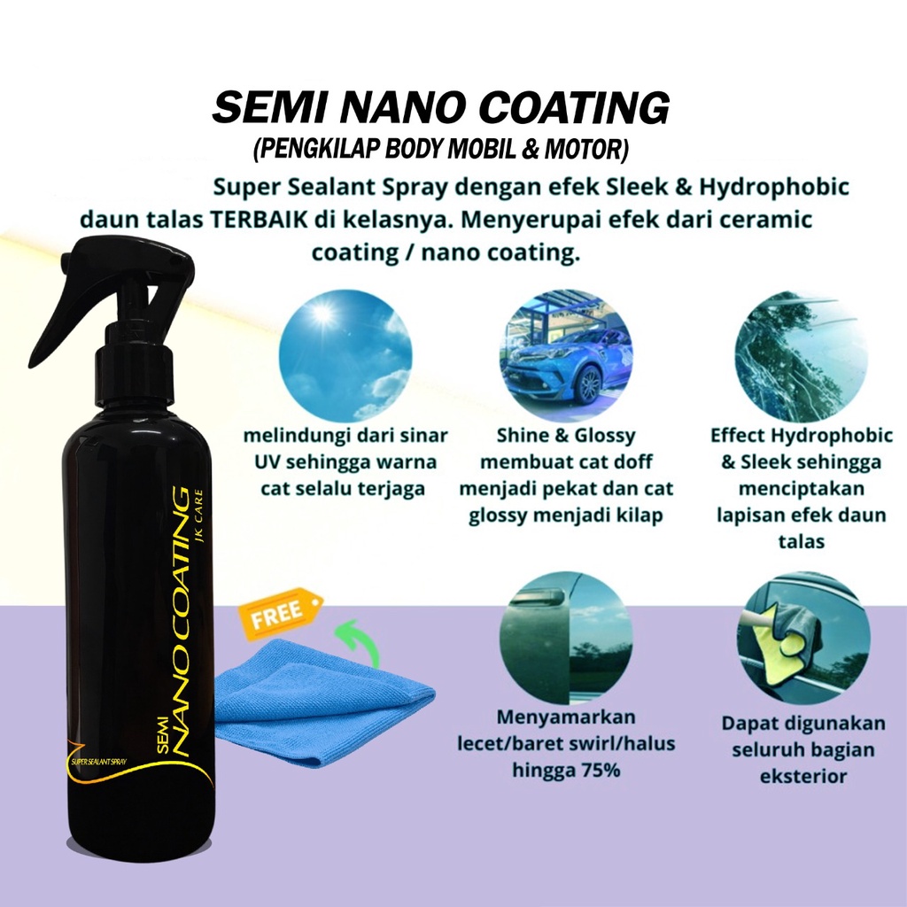 Super Spray Sealent Semi Nano Coating /Protection Quick Sealant Wax