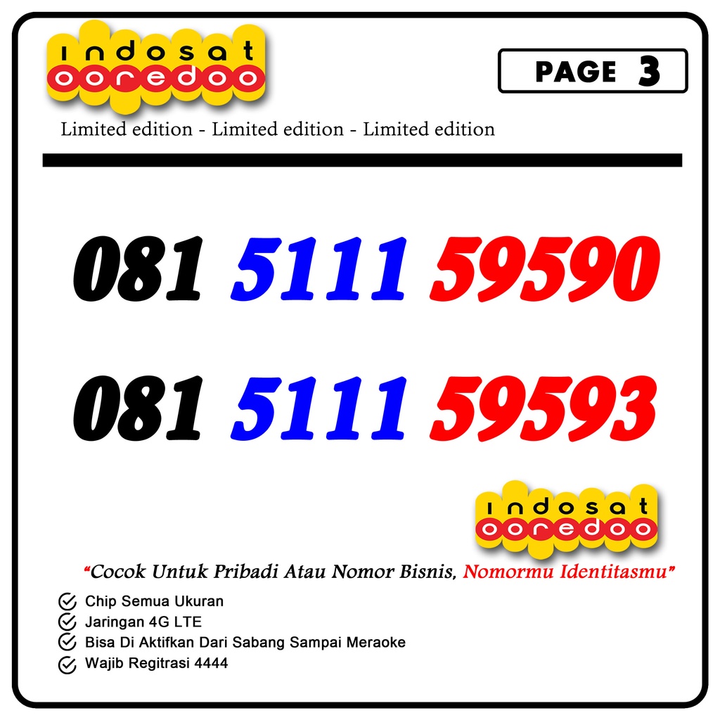 Nomor Cantik Indosat Naik