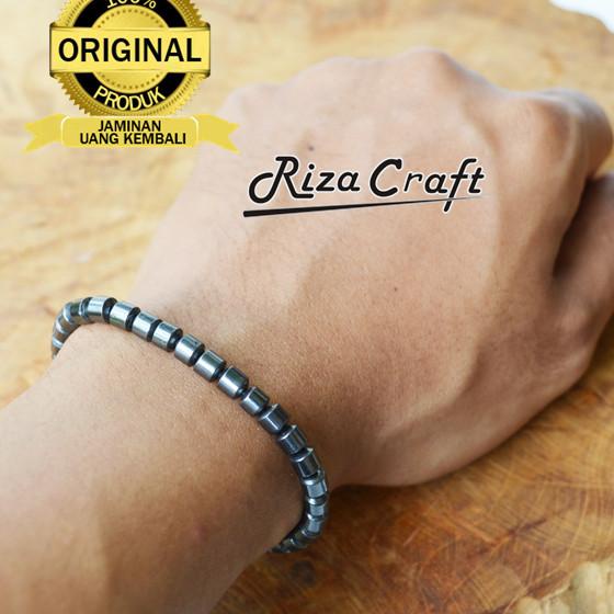 Gelang Tasbih Batu Blustin Hitam Asli 33 Butir Kualitas Terbaik