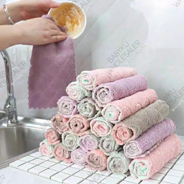 Kain Lap Handuk Microfiber / Lap Handuk Kecil Serbaguna
