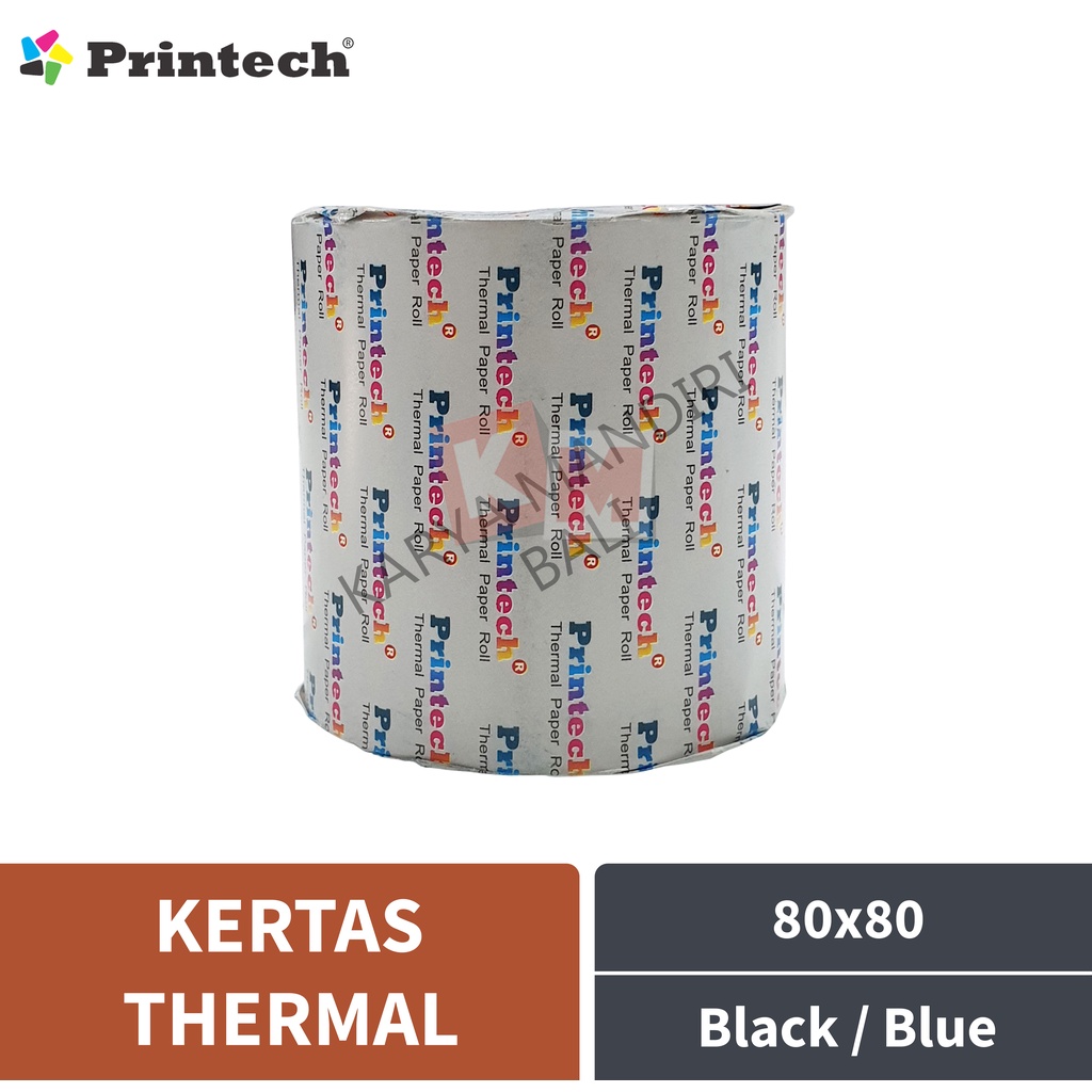 Kertas Thermal / Register Paper Roll Printech 80 x 80 mm / 80x80 / Core 17 / Core 25 / Struk Kasir