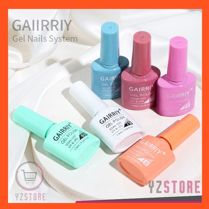 GAIRRIY Kutek Gel Uv Nail Polish Art Cat Kuku Kode No 01-50 YZ219