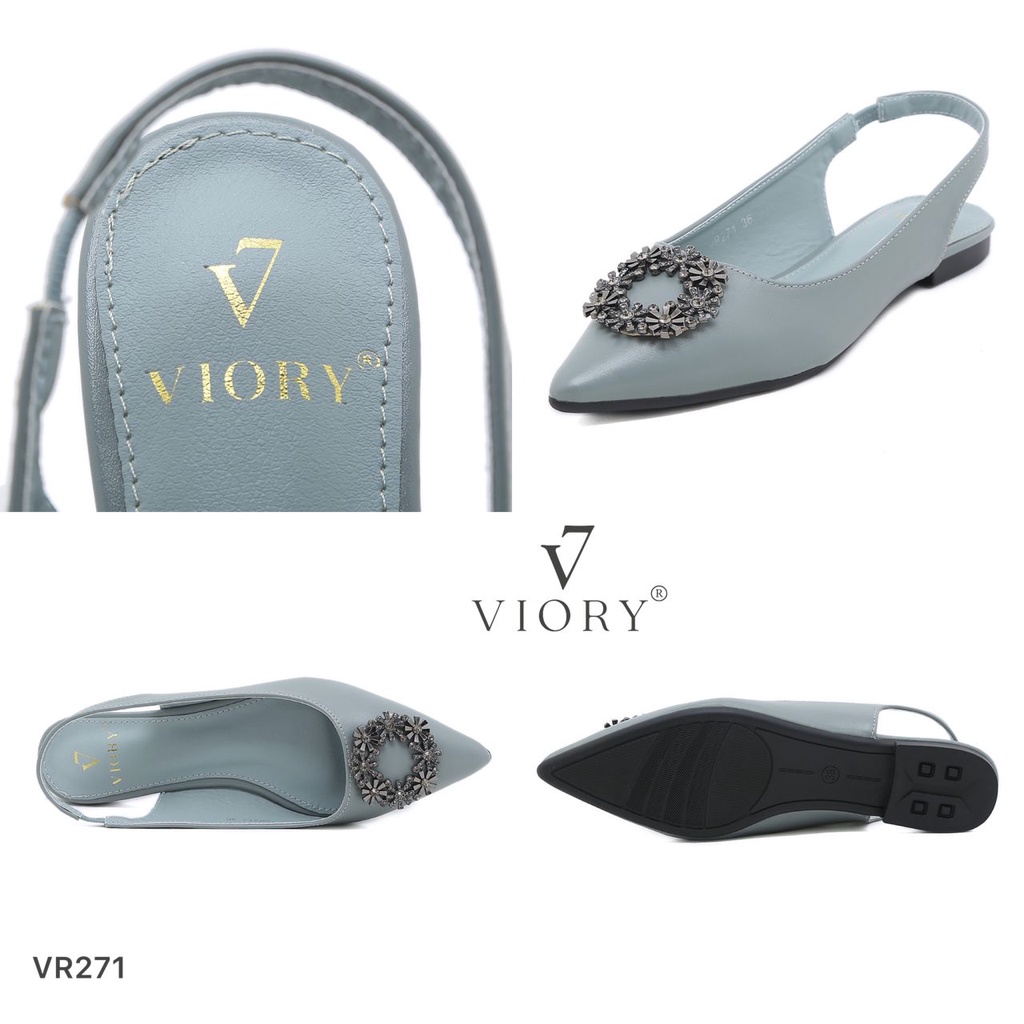 VIORY Slingback Flat Shoes #VR271 ORIGINAL