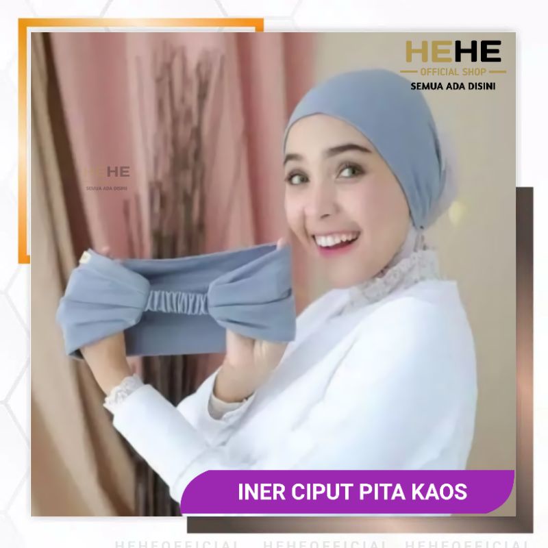 Ciput Pita Kaos Iner Bahan Kaos Belakang Karet Iner Anti Bingung Iner Dalaman hijab Jilbab Cantik Ny