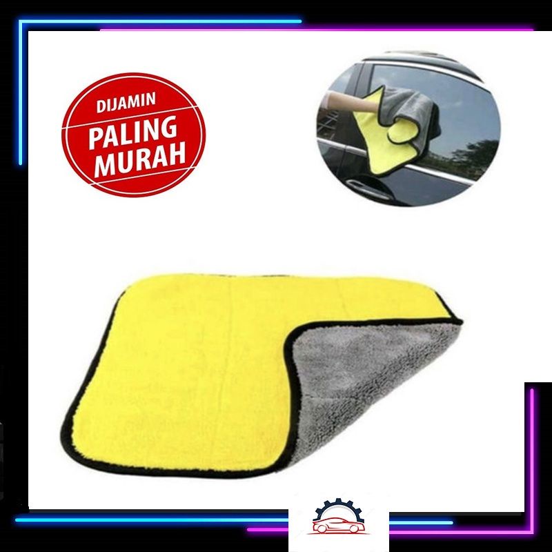 Kain Lap Detailing Microfiber 30X30 Cm Halus 2 Warna Mobil Motor