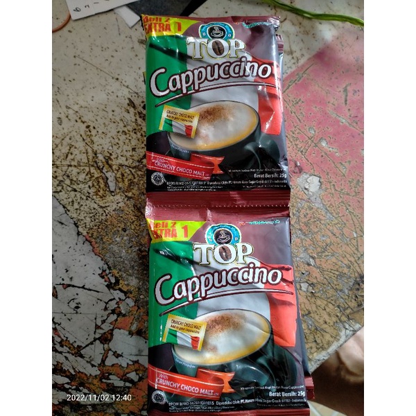 top kopi capucino,per renteng(15pcs).