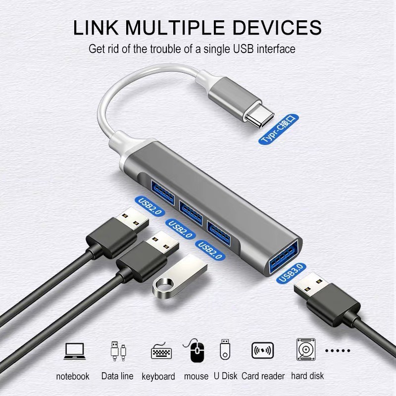 USB HUB Type-C 4 port 3.0 - Type-C USB HUB 4 port 3.0