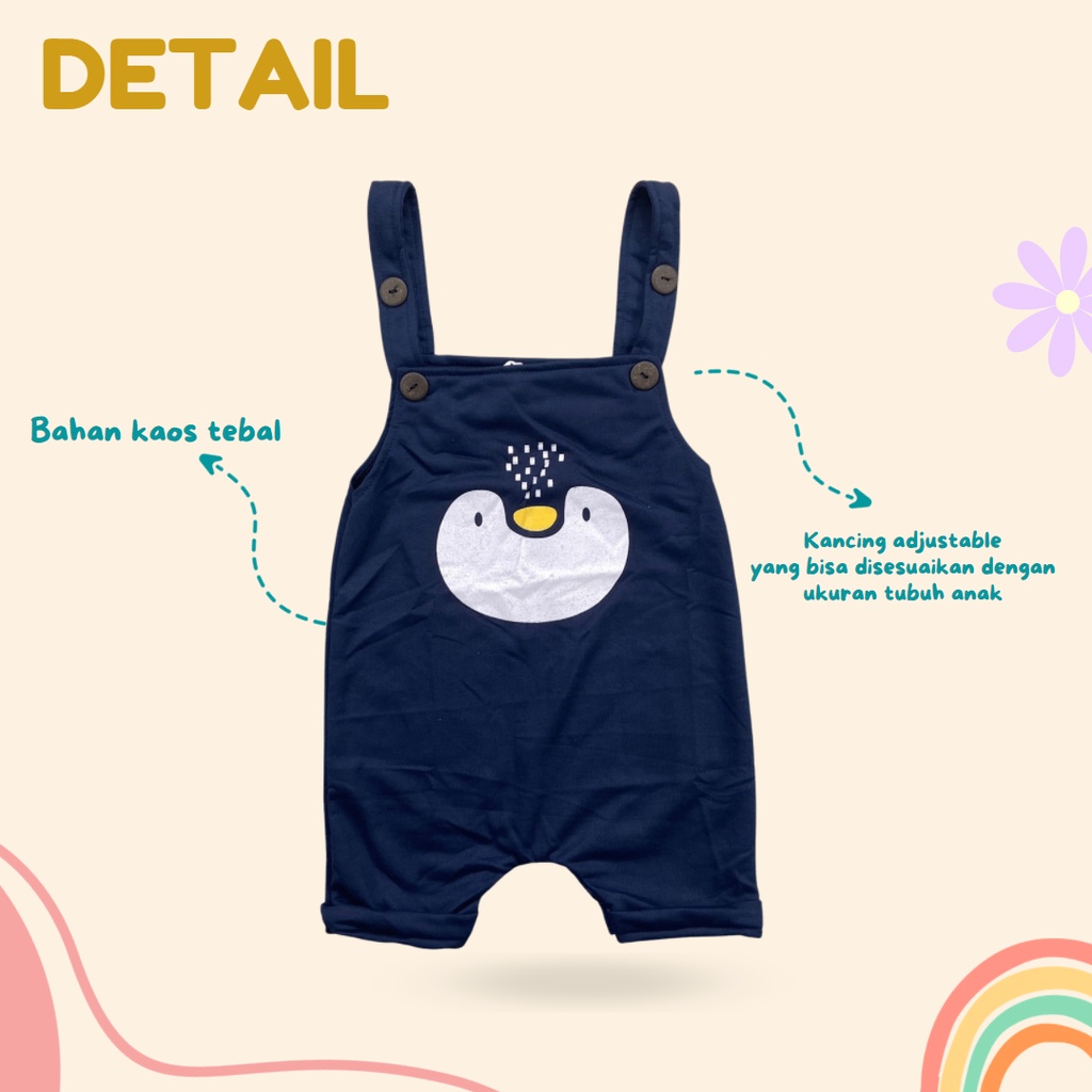 1-4TH OVERALL ANAK LEXIS BAJU KODOK ANAK PEREMPUAN DAN LAKI-LAKI (UNISEX)