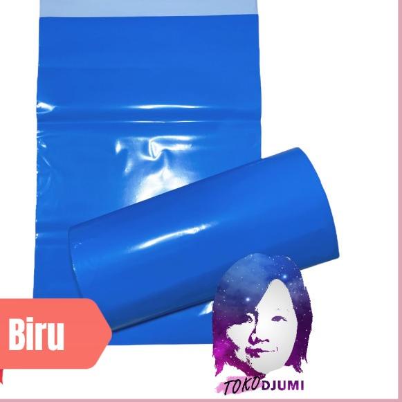 

100 PCS 32x45 cm Plastik Packing / Polymailer / Bungkus Online - Biru