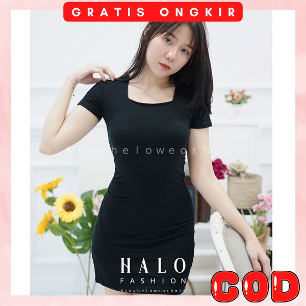 Guano Wnita Natal Deres Fashion Wnta Dress Sexy Lengan Pendek Dres Murah Elegan Mini Dres Branded Be