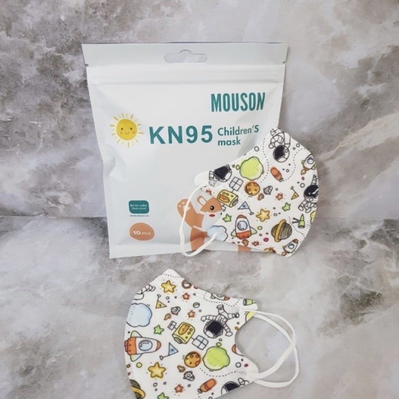 MOUSON KN95 Kids Masker Anak Motif 5 PLY isi 10 Pcs