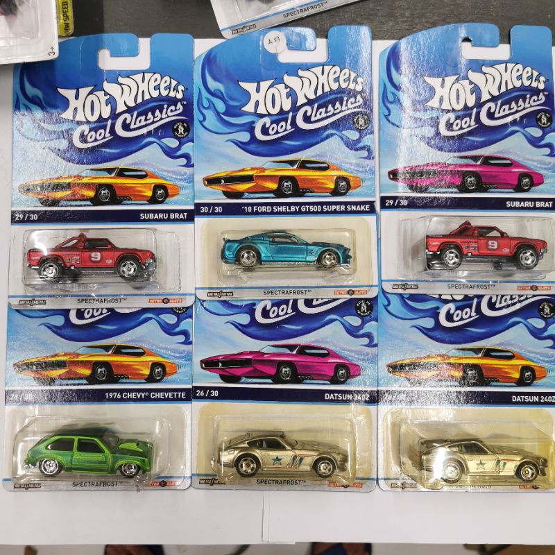 BEST SELLER | Diecast Hot Wheels Cool Classics 1976 Chevy Chevette Datsun240z subaru brat ford shelby gt500 super snake HIJAU HW Hotwheels Spectrafrost Termurah Murah