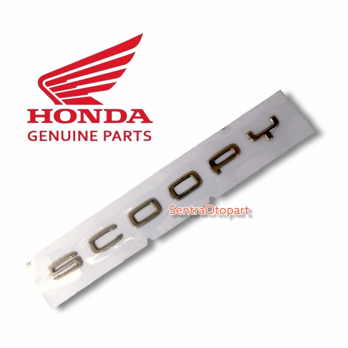 Emblem scoopy fi injeksi 2021 gold emas original .