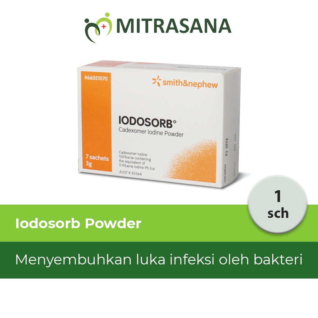 Iodosorb Powder - 1 Sachet 3 gr - Serbuk Steril Cadexomer Dengan Iodine