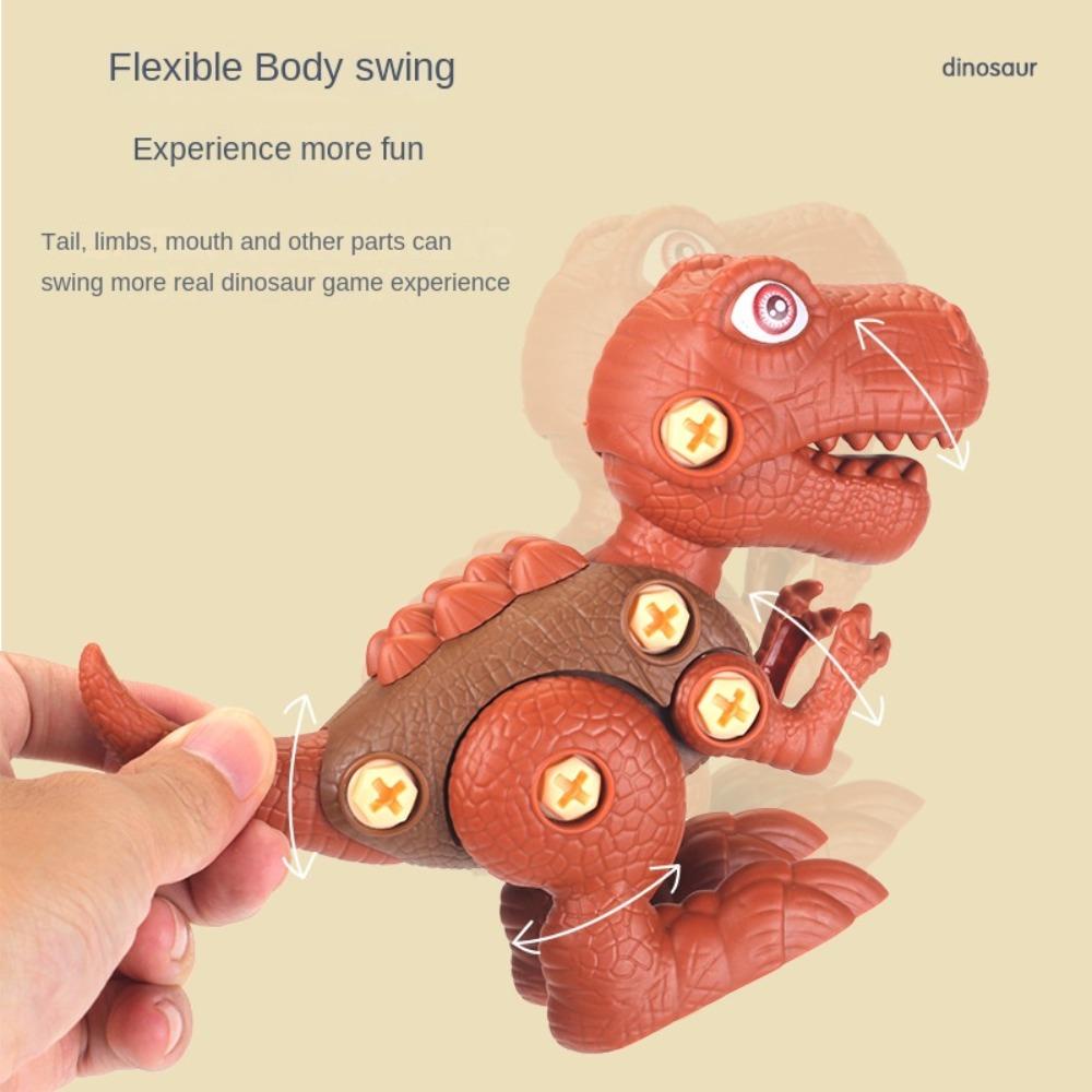 R-FLOWER Mainan Dinosaurus Hadiah Anak Edukasi Dini Plastik Ambil Terpisah