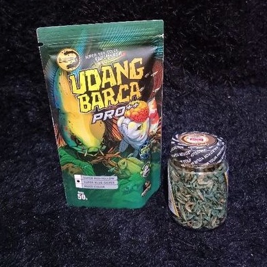 UDANG BARCA Pro++ [BLUE BOOSTER] PUSH SUPER BLUE - EL BARCA Feed| udang kering Pakan ikan Channa Ika